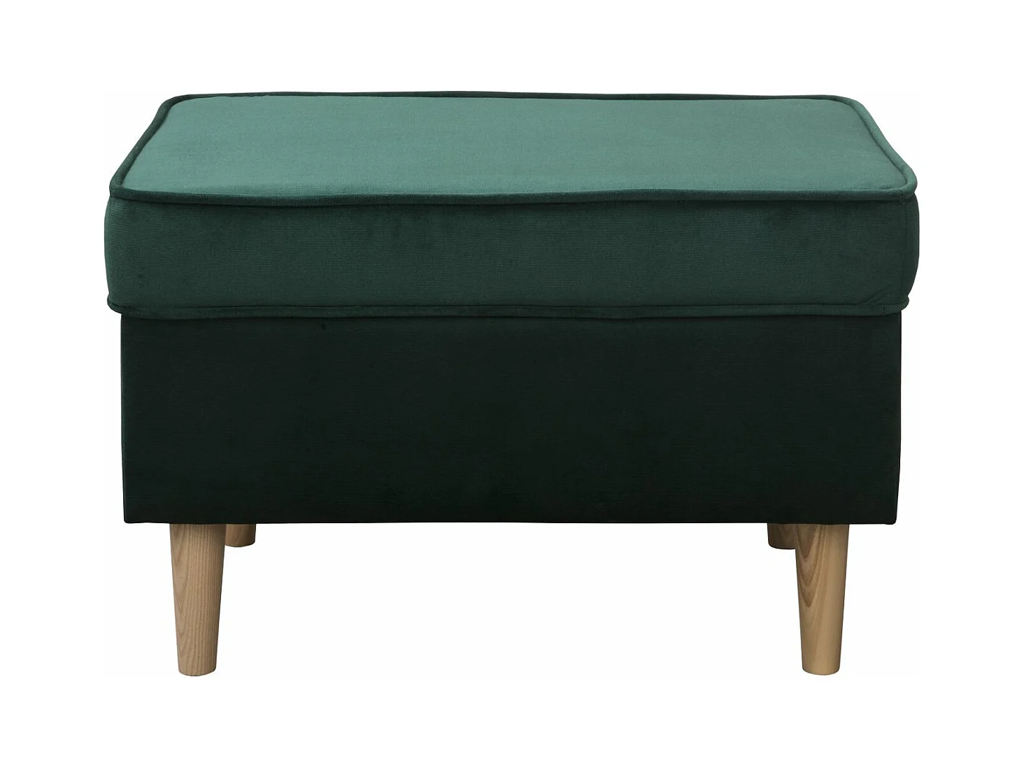 Ohrensessel Teramo mit Hocker bequemer Sessel Wohnung Relaxsessel (Kronos 19 - grün)