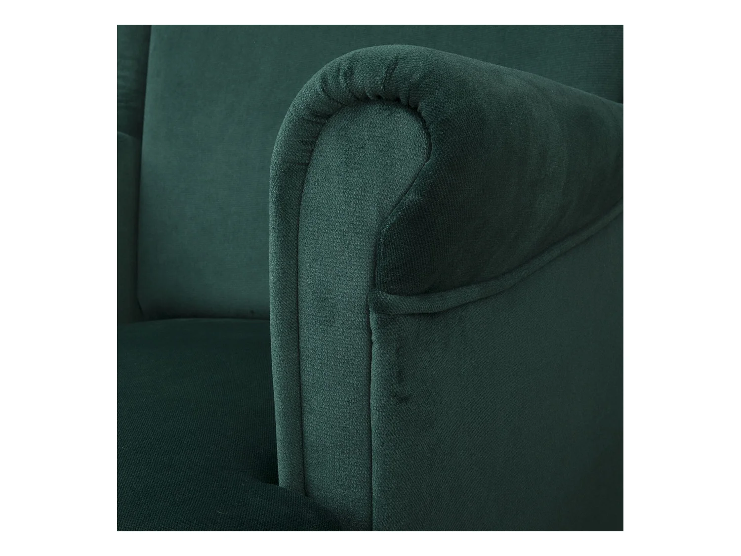 Ohrensessel Teramo mit Hocker bequemer Sessel Wohnung Relaxsessel (Kronos 19 - grün)