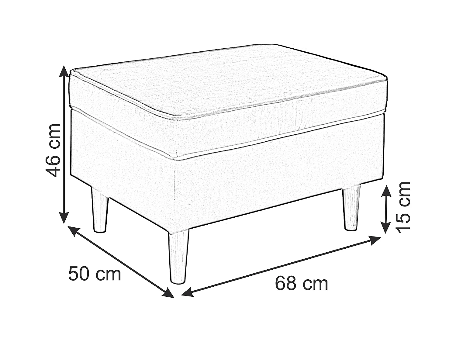 Ohrensessel Teramo mit Hocker bequemer Sessel Wohnung Relaxsessel (Kronos 19 - grün)