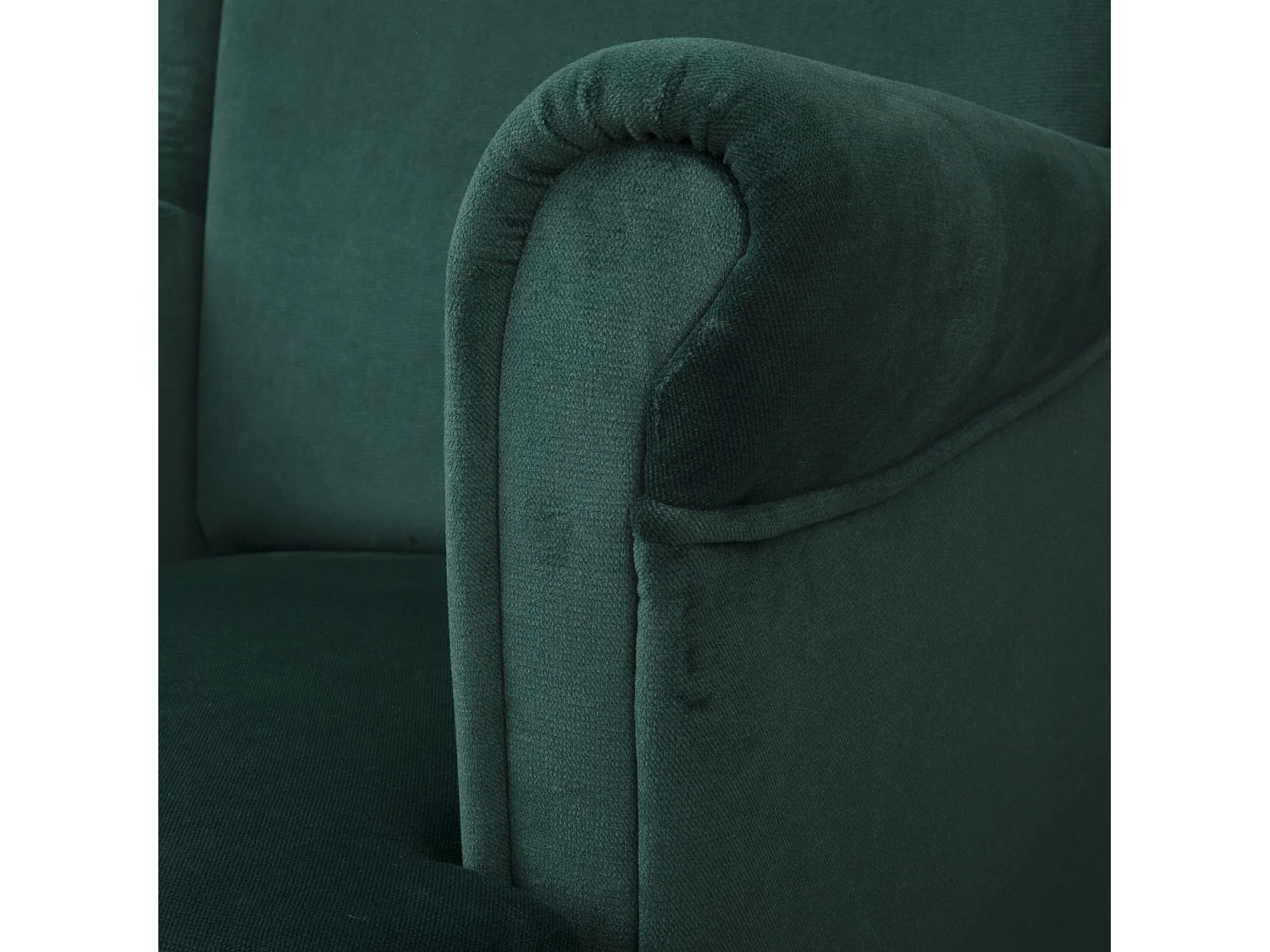 Ohrensessel Teramo mit Hocker bequemer Sessel Wohnung Relaxsessel (Kronos 19 - grün)