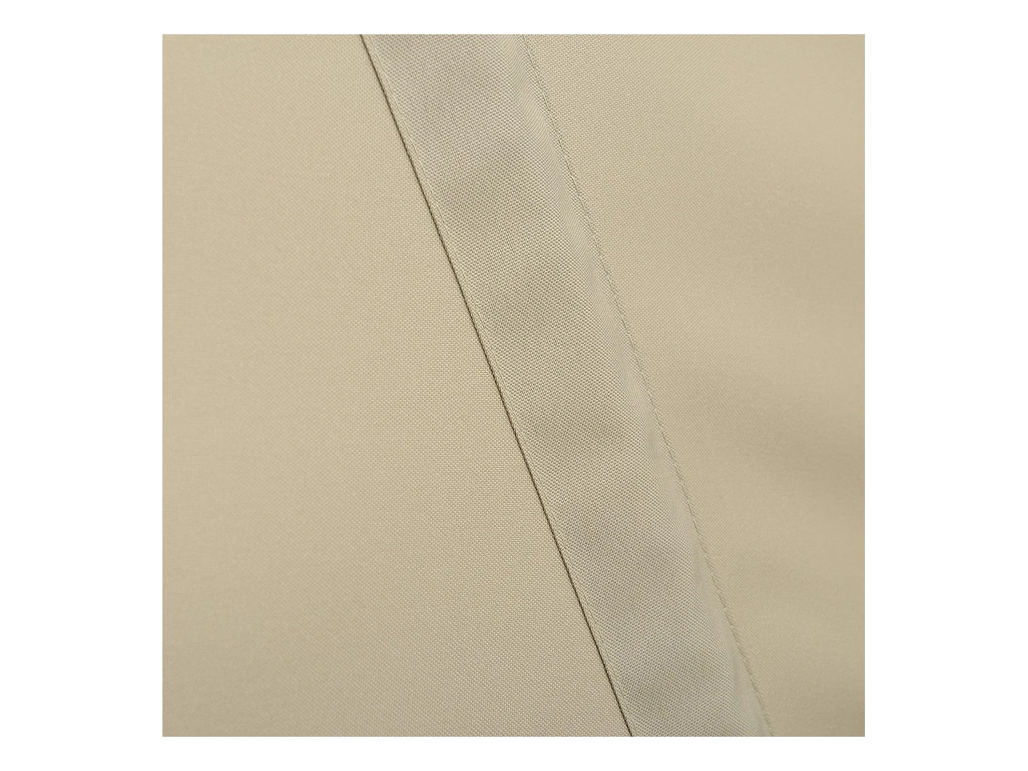 Tenda laterale parasole a parete protezione solare poliestere beige 160 cm x 160 cm 03_0003080