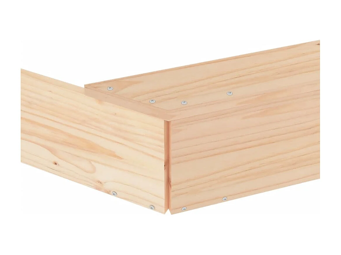 Sabbiera area giochi per bambini giardino esterno con sedute ottagonali in legno massello di pino marrone 02_0041545