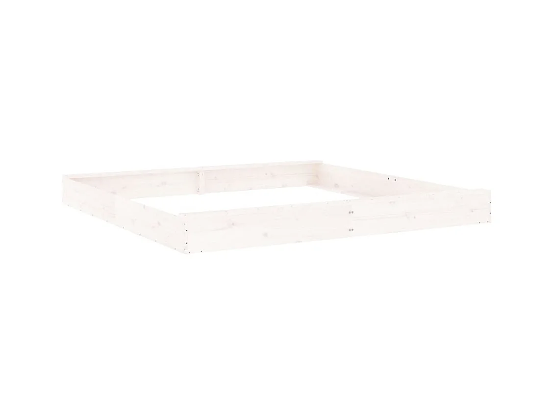 Bac à sable jeu bois blanche 200 x 200 x 20 cm 02_0041515