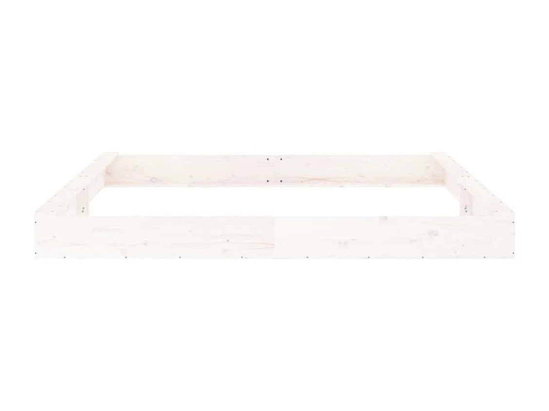 Sabbiera area giochi per bambini giardino esterno con sedute quadrate in legno massello di pino bianco 02_0041515