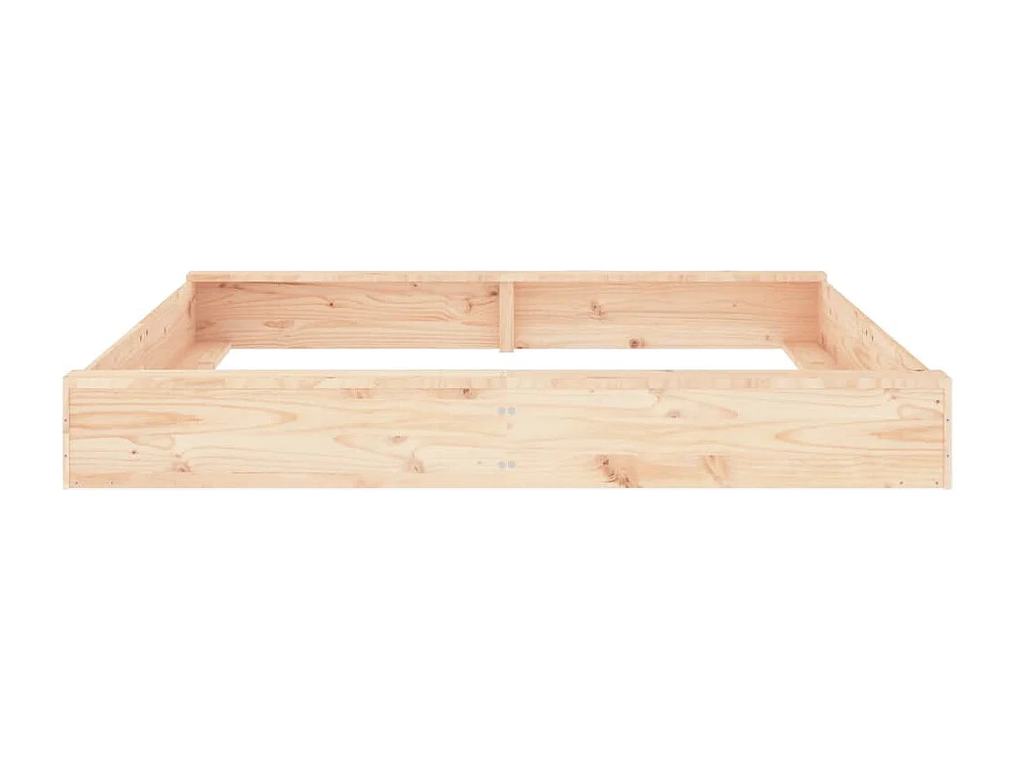 Bac à sable jeu bois marron 160 x 160 x 20 cm 02_0041516