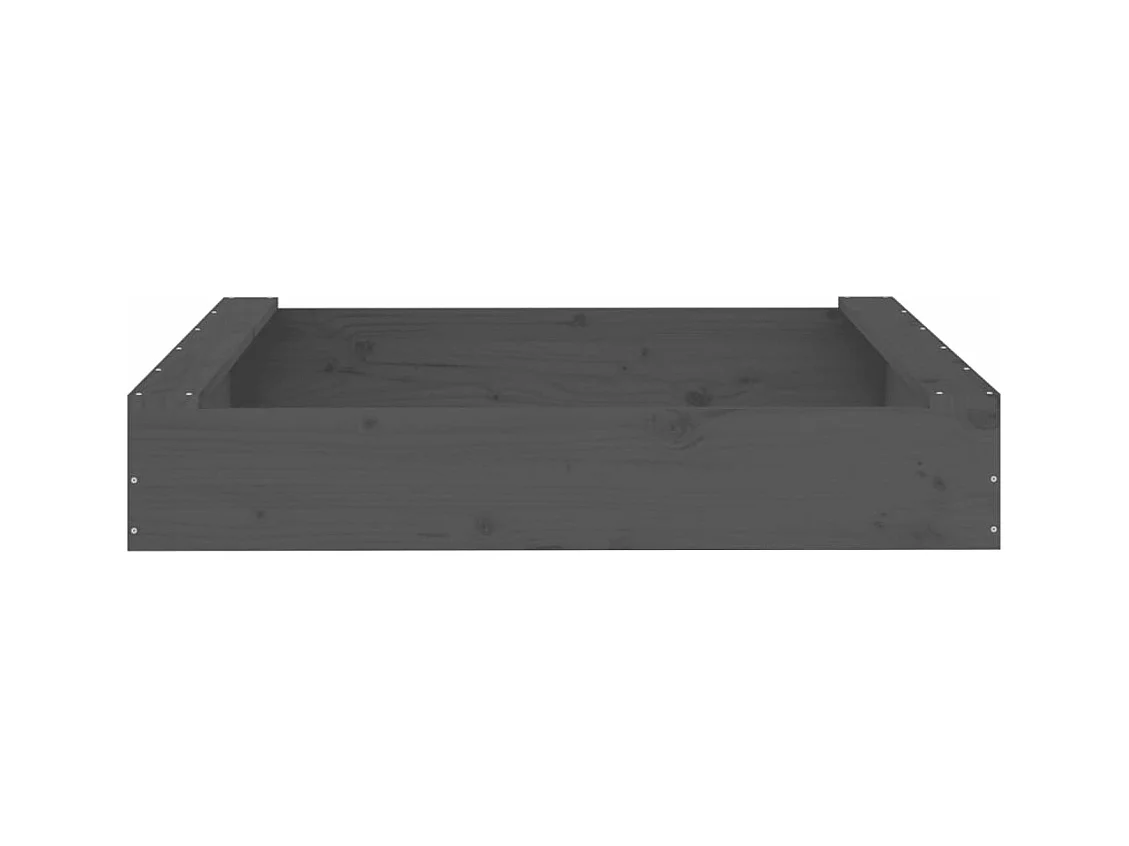 Bac à sable jeu bois marron 111 x 111 x 20 cm 02_0041520