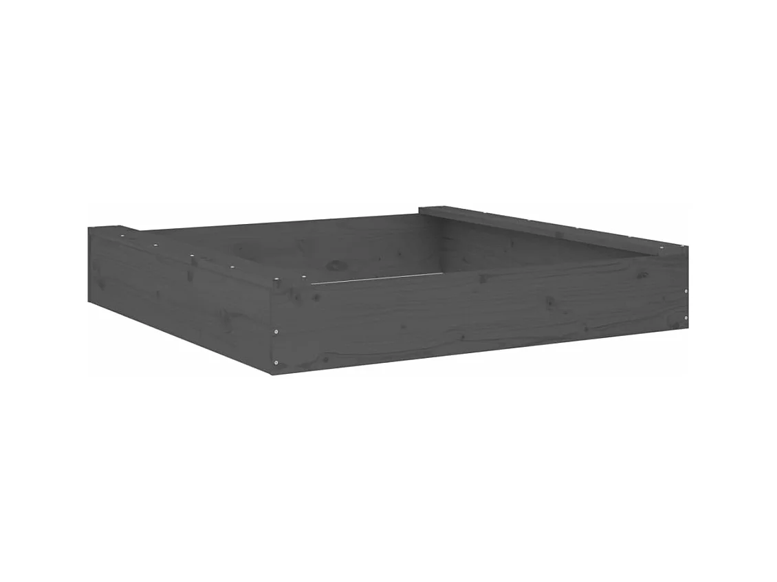 Bac à sable jeu bois marron 111 x 111 x 20 cm 02_0041520