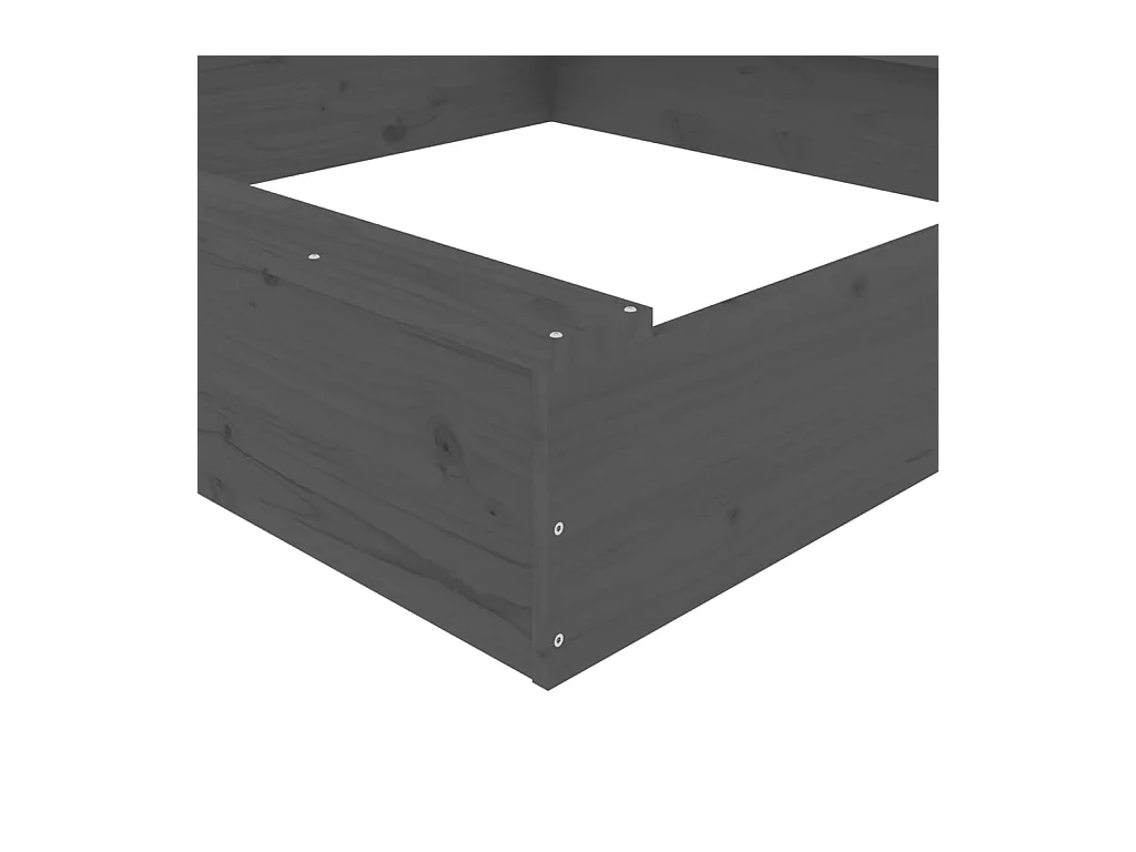 Bac à sable jeu bois marron 111 x 111 x 20 cm 02_0041520