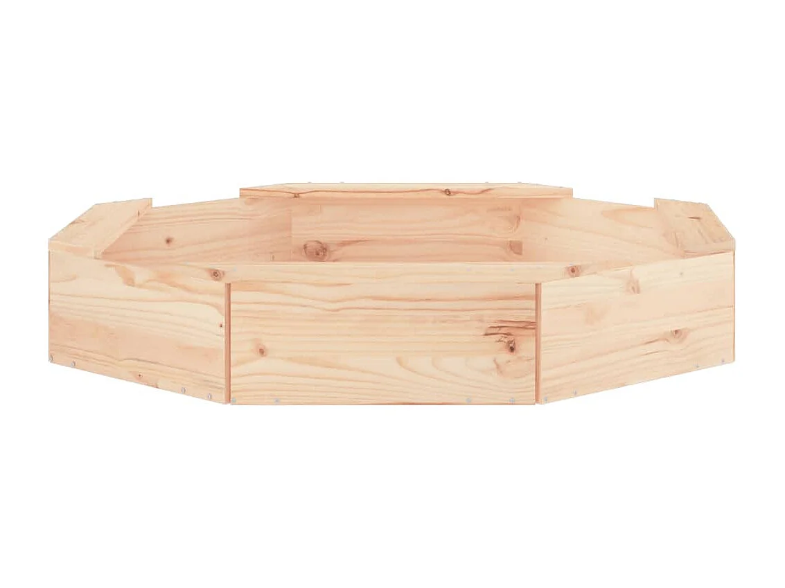 Bac à sable jeu bois marron 111 x 111 x 20 cm 02_0041544