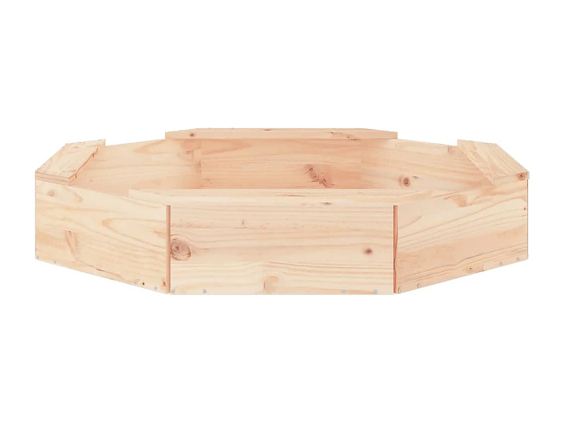 Bac à sable jeu bois marron 111 x 111 x 20 cm 02_0041544