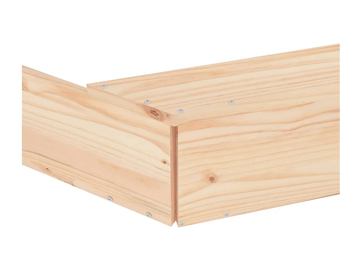 Arenero zona de juegos infantil jardín exterior con asientos octogonales madera maciza de pino marrón 02_0041544