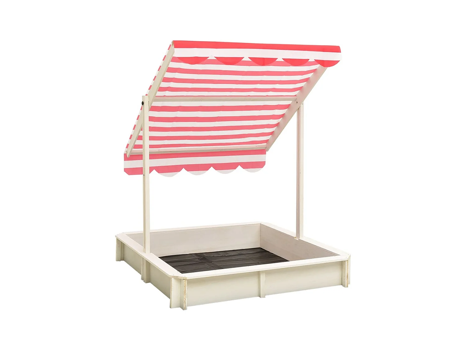 Bac à sable et bois blanche 115 x 115 x 115 cm 02_0005059