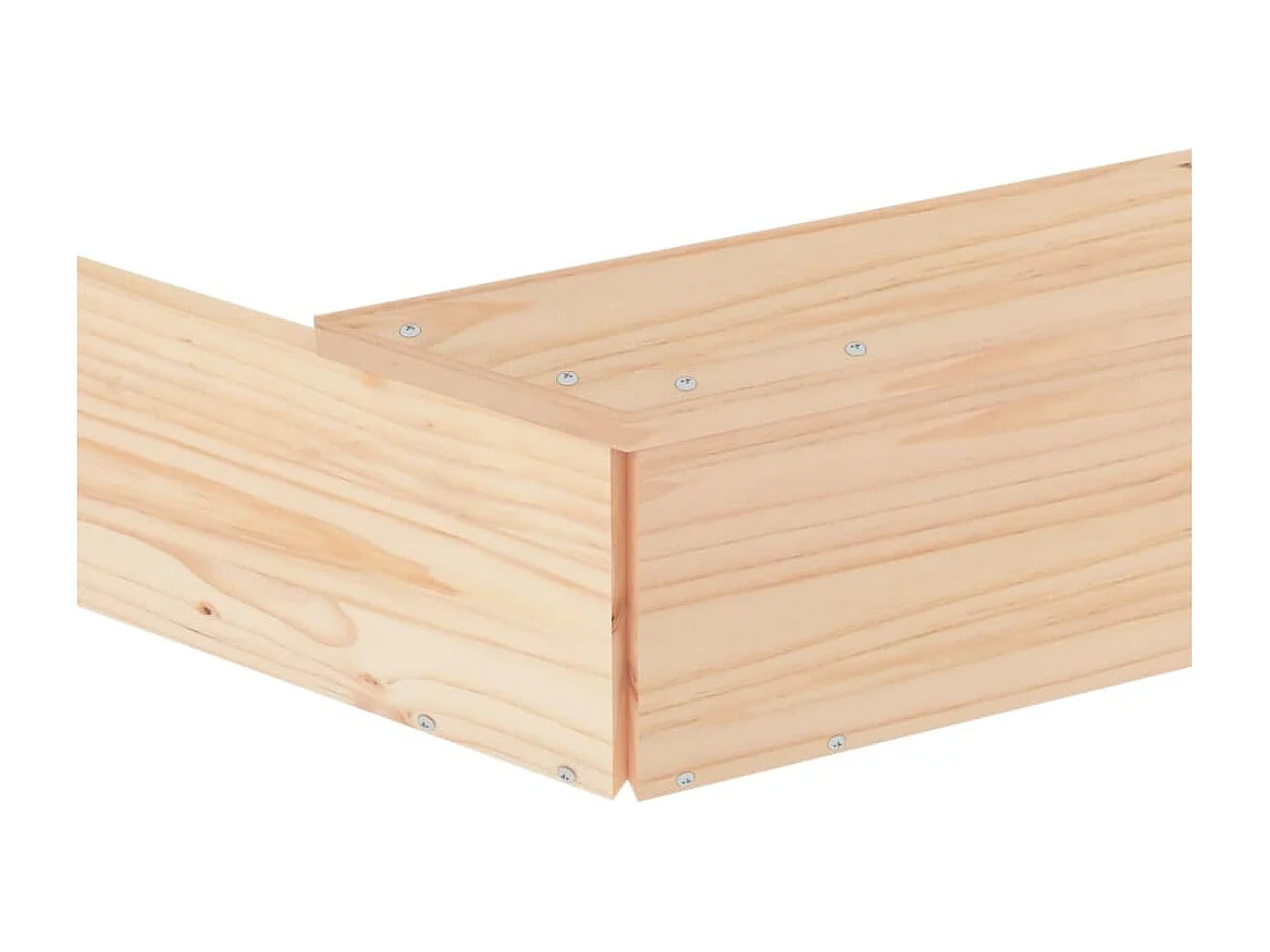 Bac à sable jeu bois marron 232 x 232 x 20 cm 02_0041543