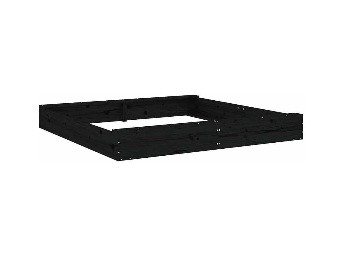 Bac à sable jeu bois marron 160 x 160 x 20 cm 02_0041527