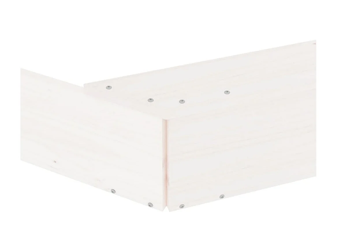 Bac à sable jeu bois blanche 159.5 x 159.5 x 20 cm 02_0041531