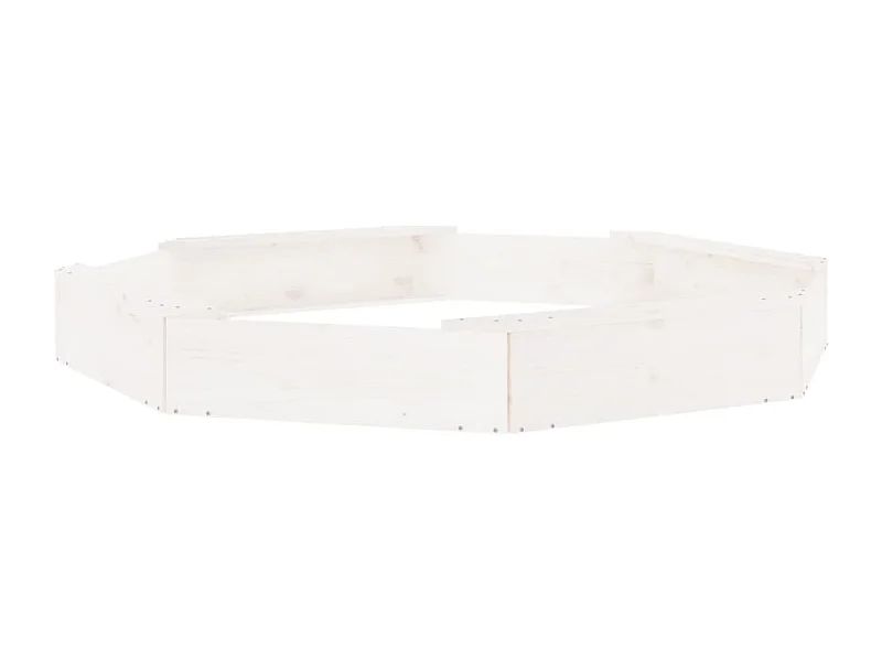 Bac à sable jeu bois blanche 159.5 x 159.5 x 20 cm 02_0041531