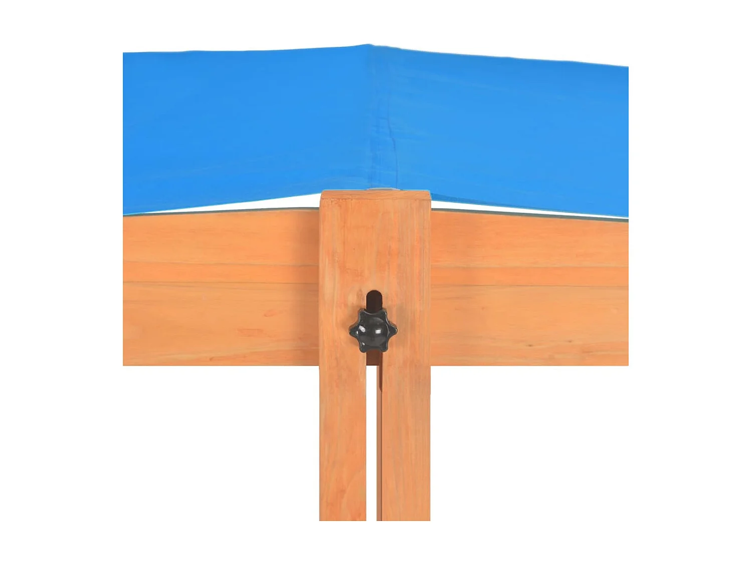 Caixa de areia com teto ajustável, madeira de abeto 115 x 115 x 115 cm 02_0005055