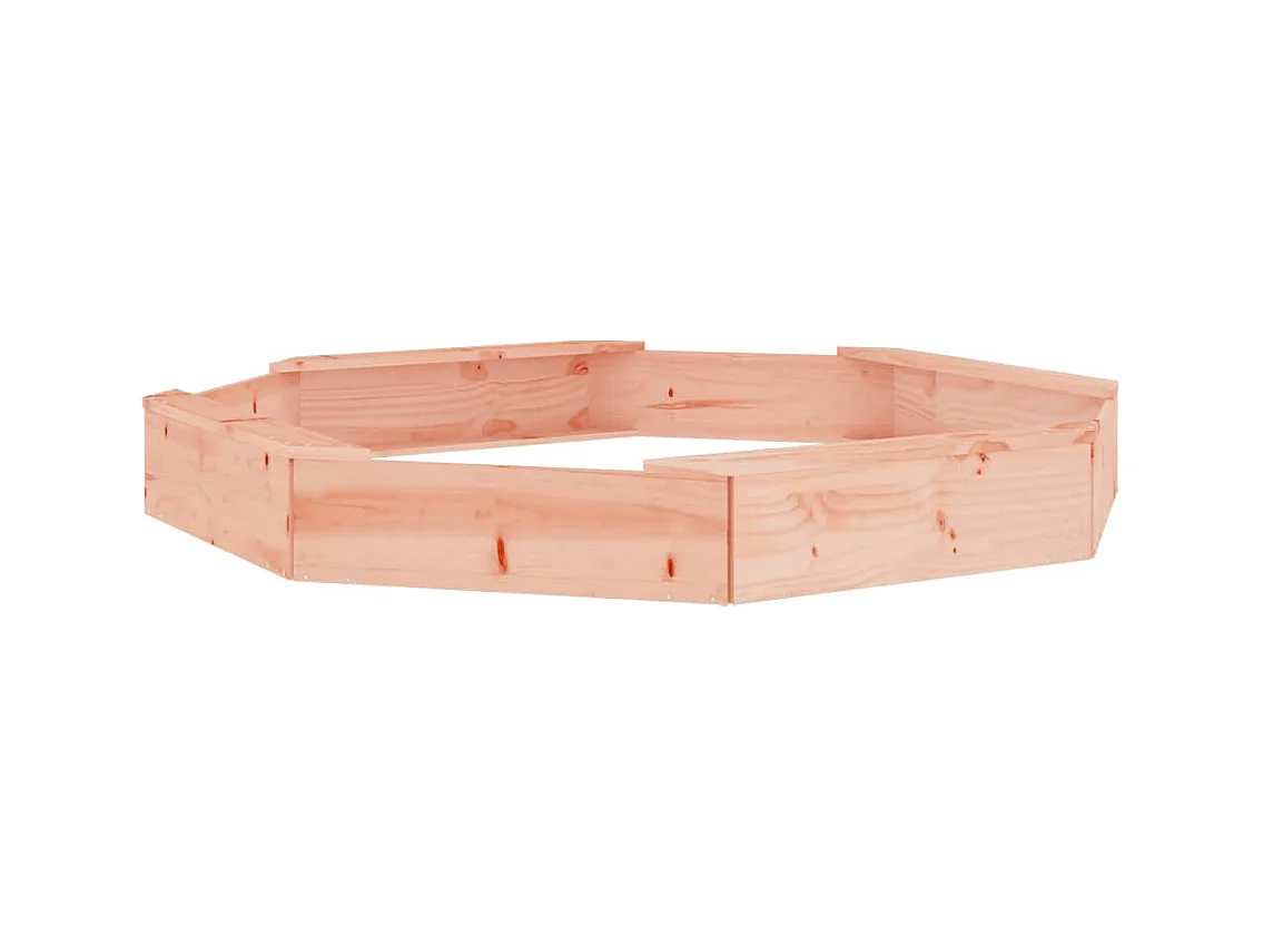 Bac à sable jeu bois marron 159.5 x 159.5 x 20 cm 02_0041548