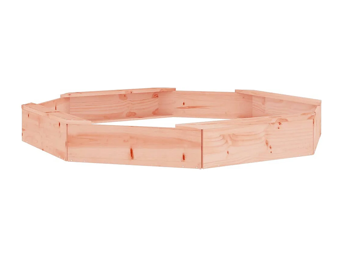 Bac à sable jeu bois marron 159.5 x 159.5 x 20 cm 02_0041548