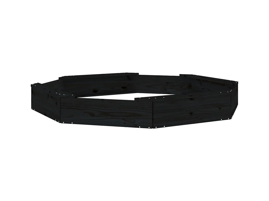 Bac à sable jeu bois marron 159.5 x 159.5 x 20 cm 02_0041540