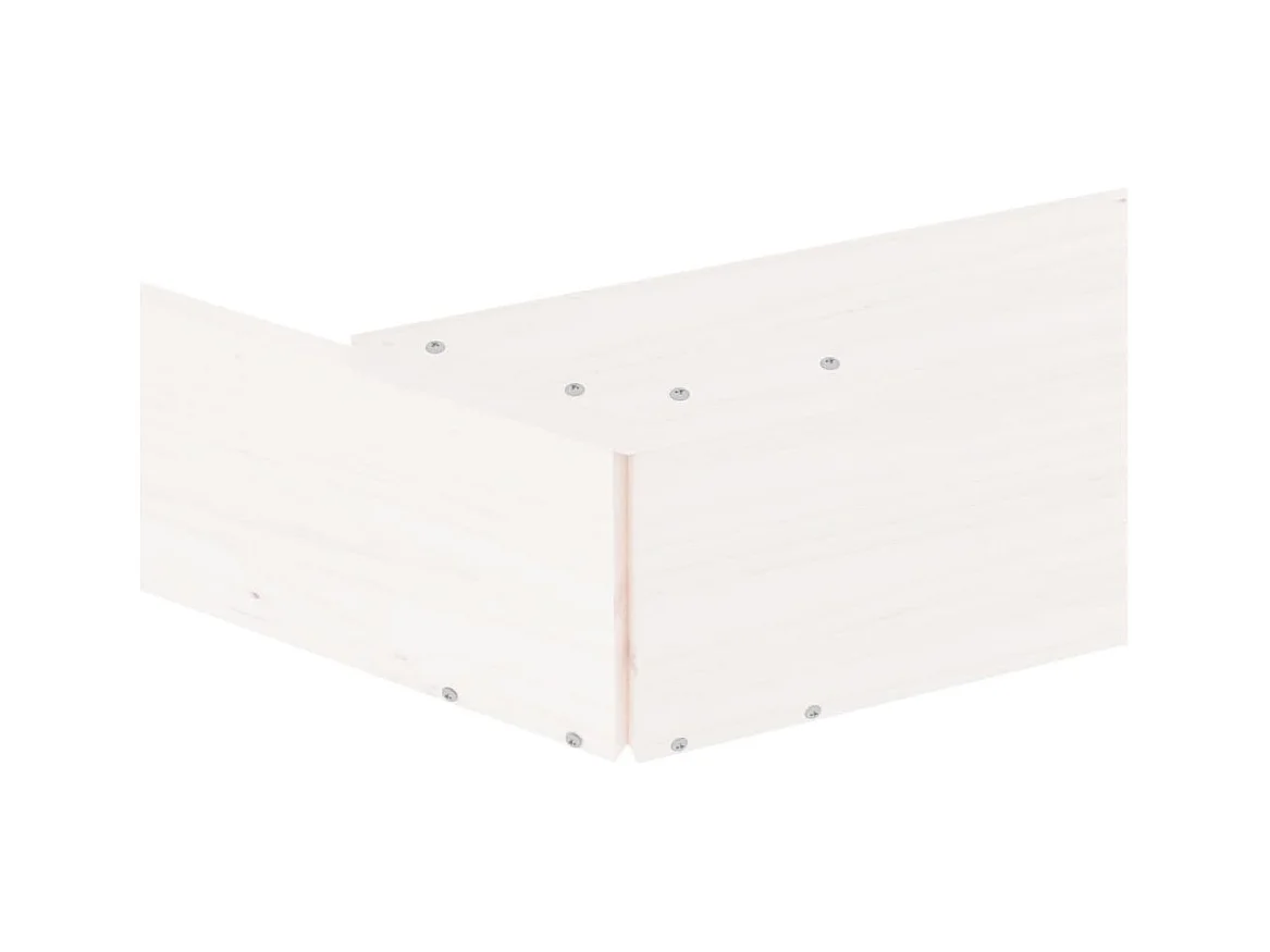 Bac à sable jeu bois blanche 232 x 232 x 20 cm 02_0041533