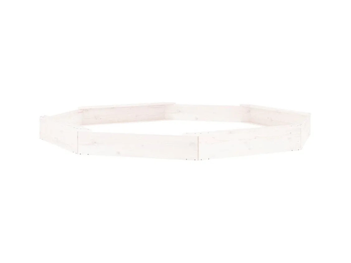 Bac à sable jeu bois blanche 232 x 232 x 20 cm 02_0041533