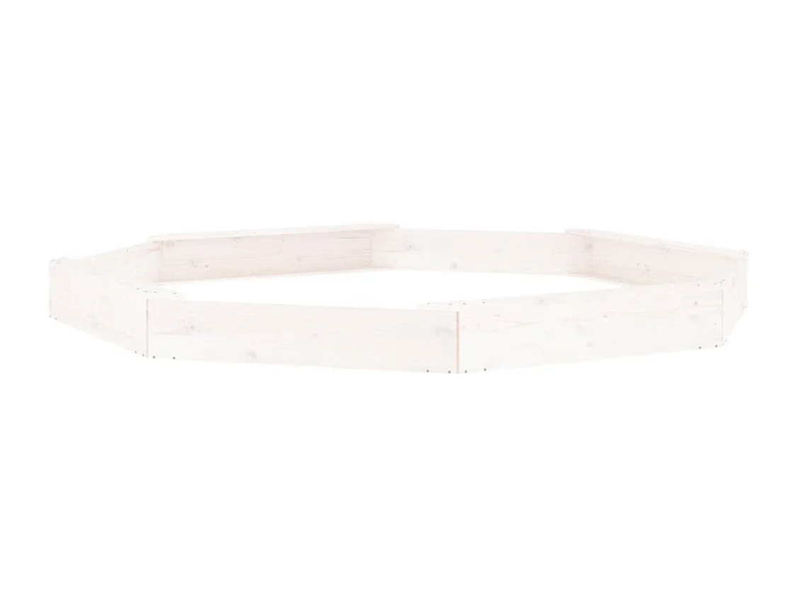 Bac à sable jeu bois blanche 232 x 232 x 20 cm 02_0041533