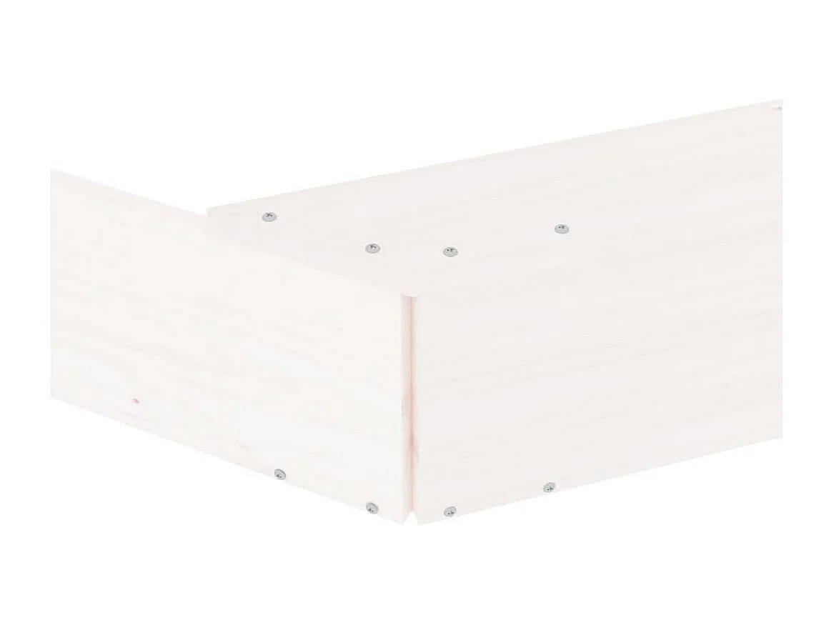 Bac à sable jeu bois blanche 232 x 232 x 20 cm 02_0041533