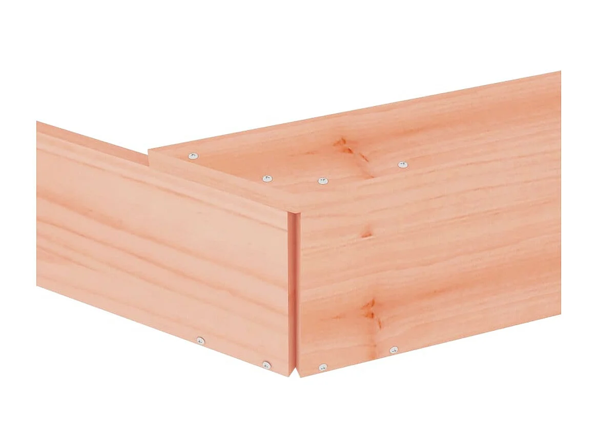 Área de recreação infantil com caixa de areia, jardim ao ar livre com assentos octogonais, madeira de abeto Douglas marrom maciço 02_0041546