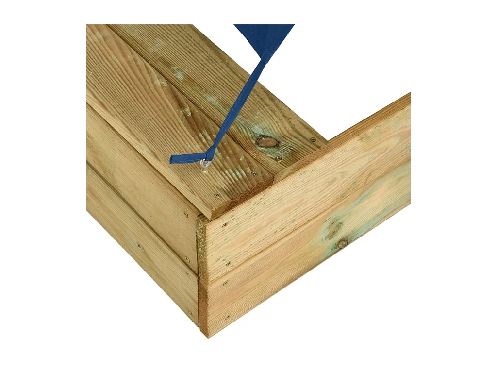 Bac à sable avec bois marron 160 x 100 x 133 cm 02_0005065