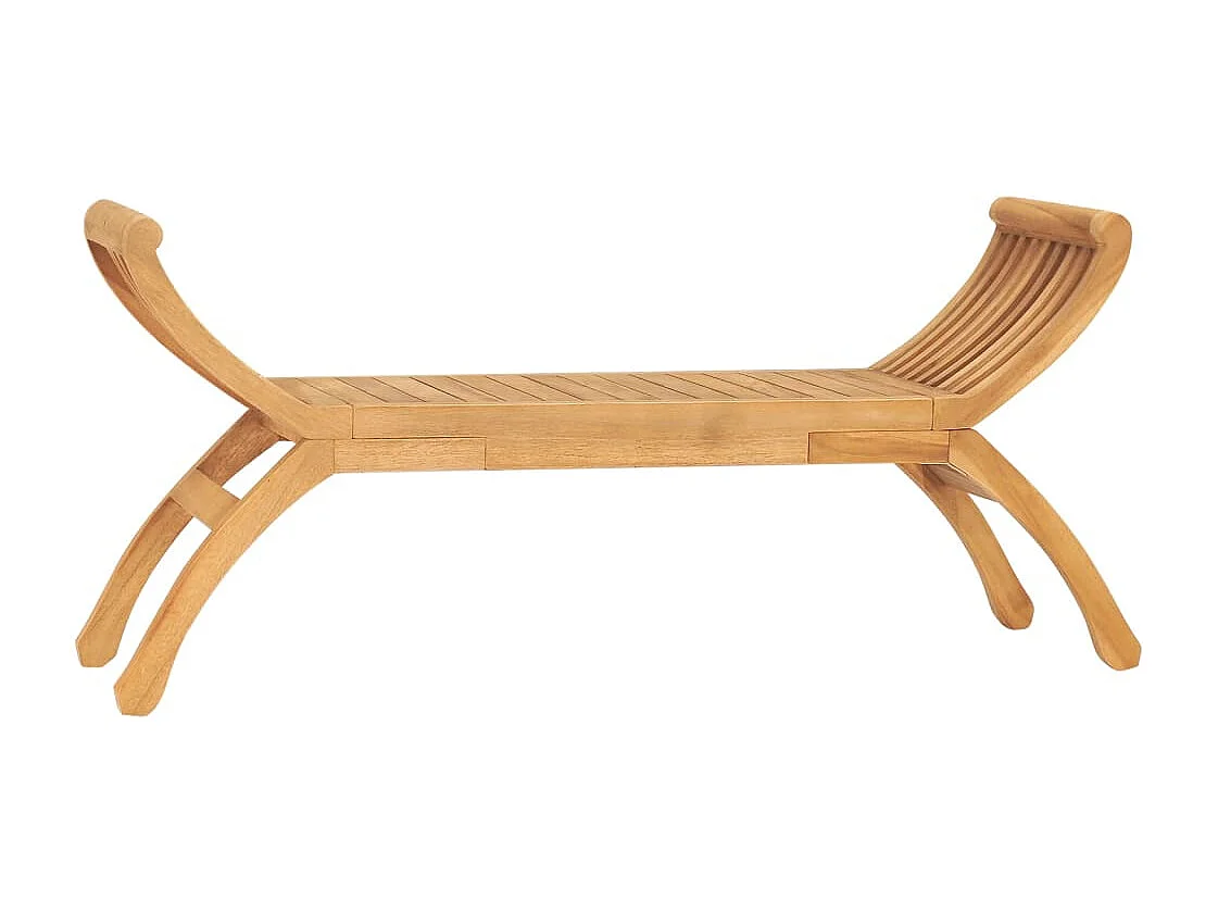 Banc de jardin meuble bois marron 120 x 35 x 55 cm 02_0011196