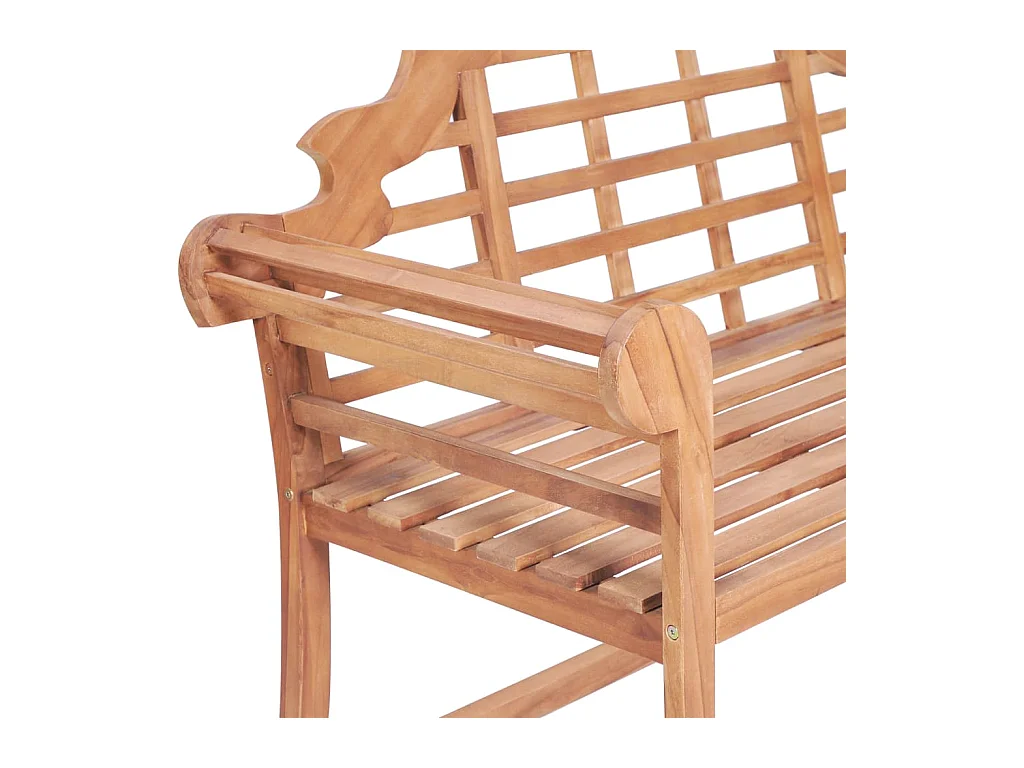 Banc de jardin meuble bois marron 127 x 58.5 x 92.5 cm 02_0011236