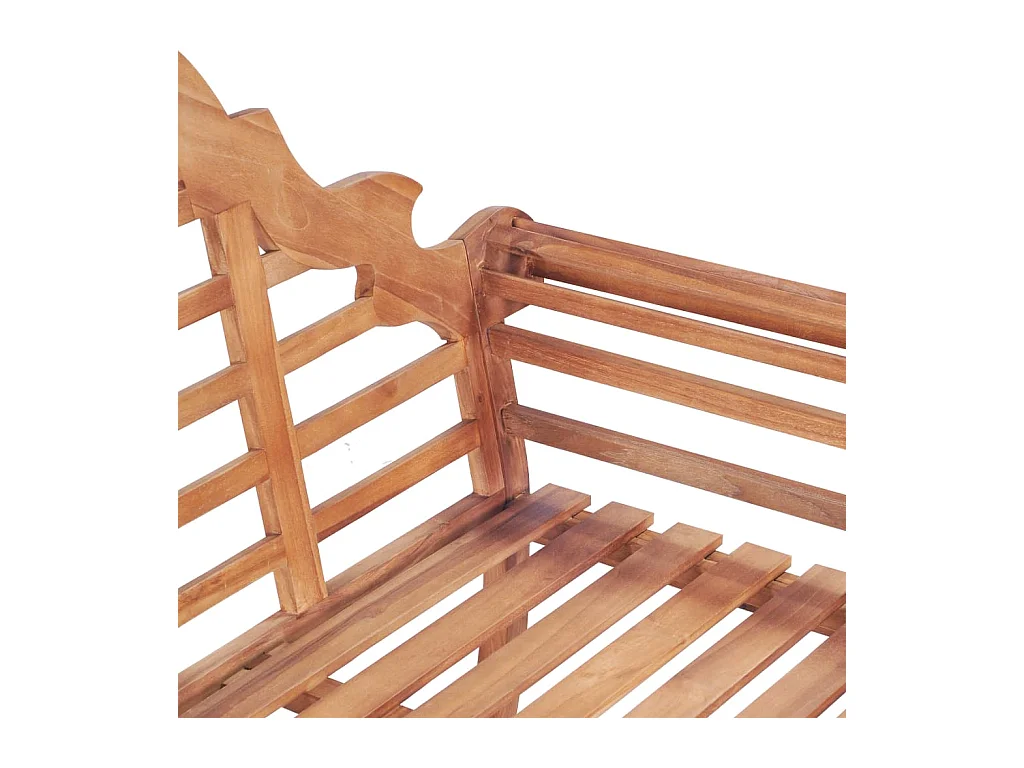 Banc de jardin meuble bois marron 127 x 58.5 x 92.5 cm 02_0011236