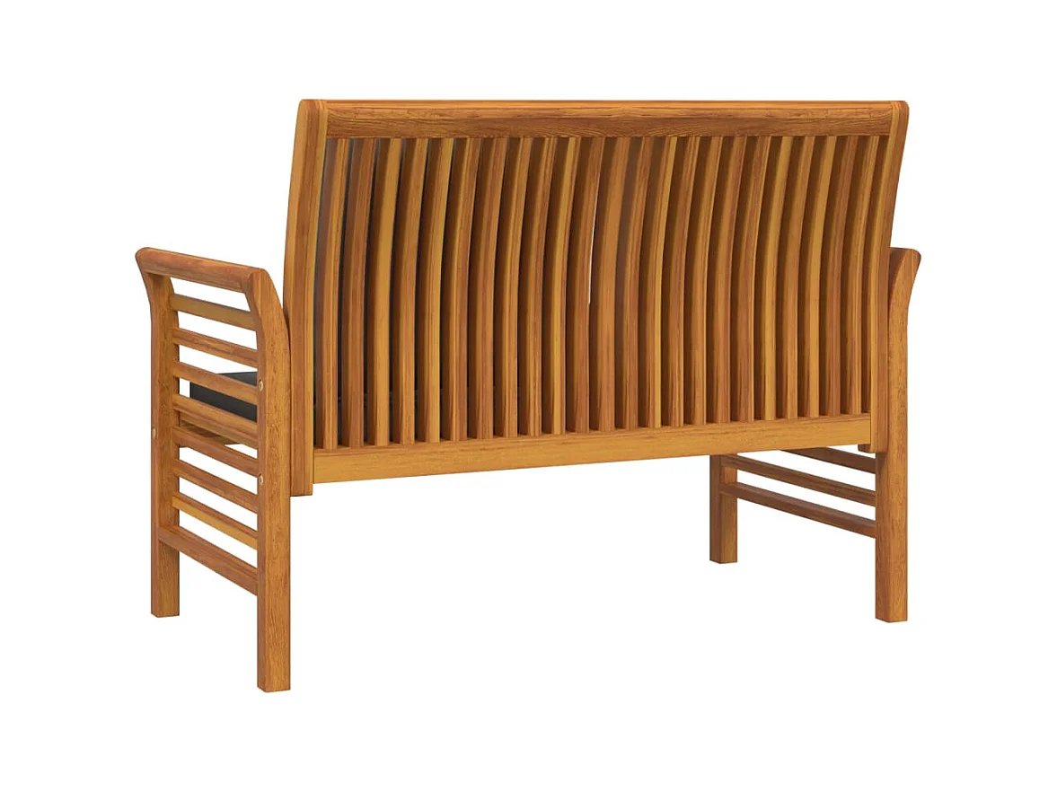 Banc de jardin meuble bois marron 120 x 60 x 81 cm 02_0011139