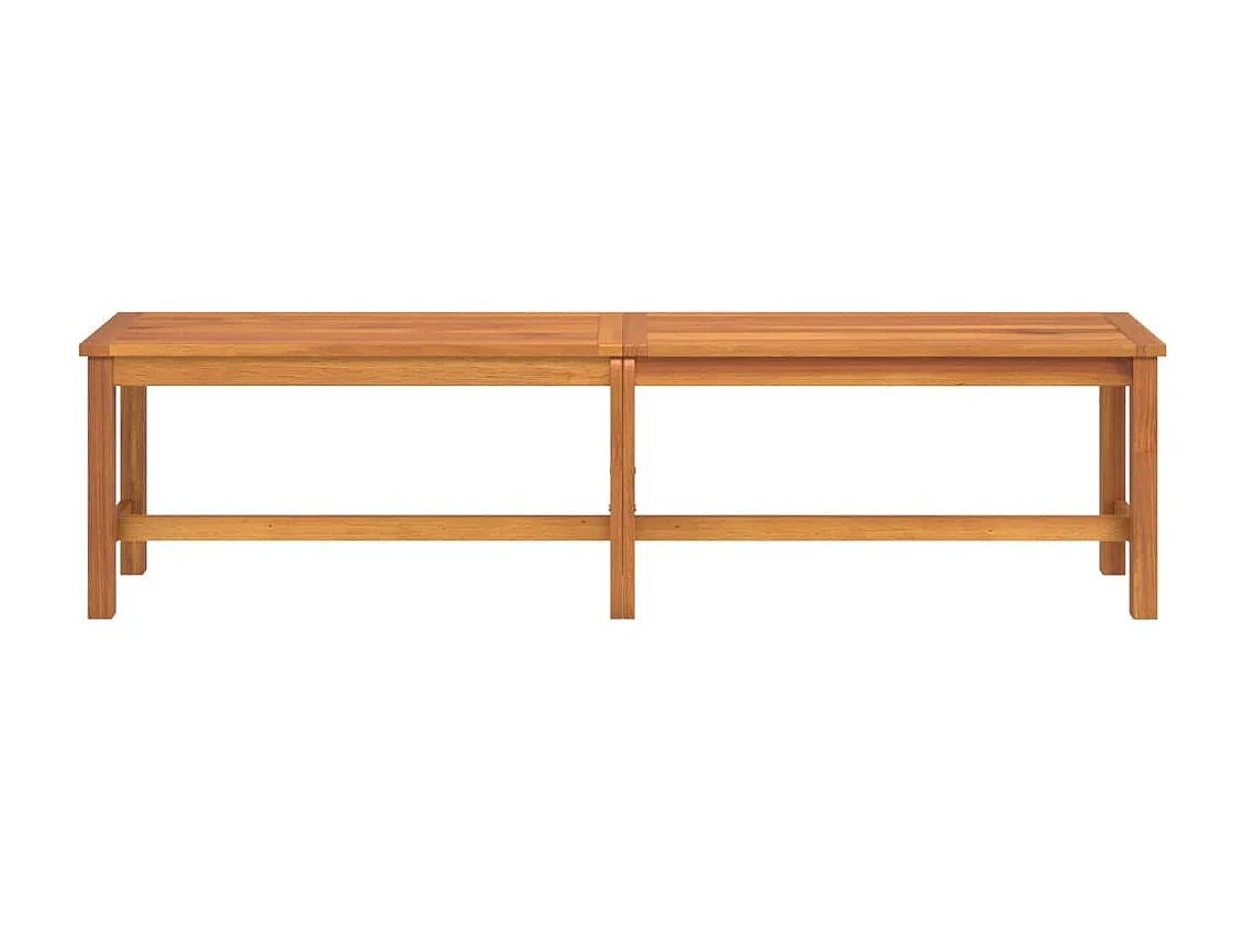 Banc de jardin meuble bois marron 180 x 35 x 45 cm 02_0011277