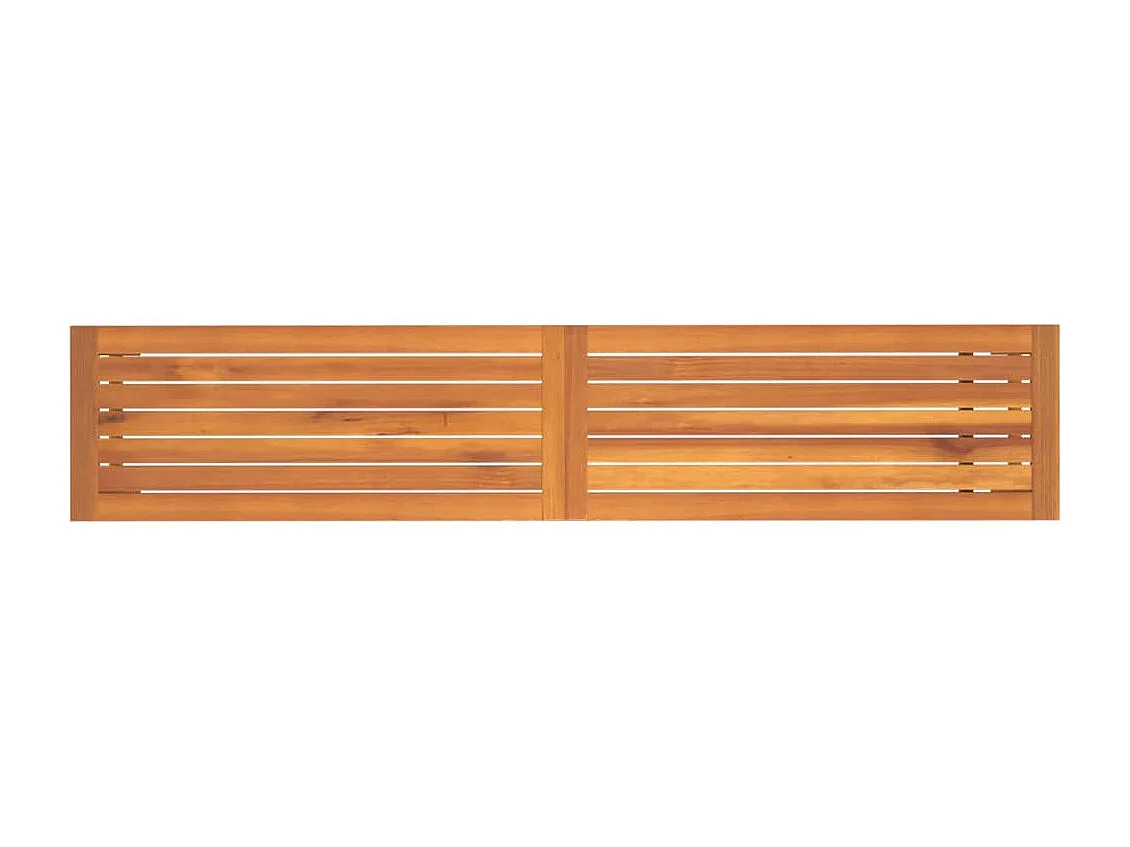 Banc de jardin meuble bois marron 180 x 35 x 45 cm 02_0011277