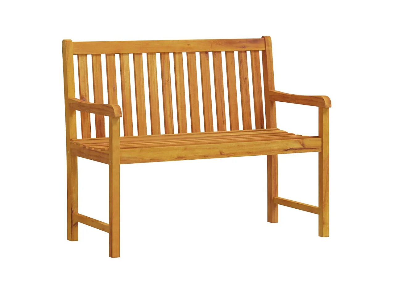 Panca da giardino mobili da giardino per esterni terrazza 110 x 55,5 x 90 cm in legno massello di acacia 02_0011168