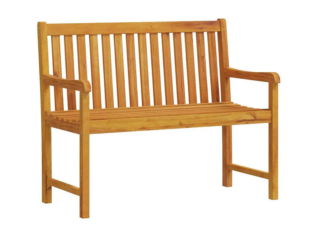 Panca da giardino mobili da giardino per esterni terrazza 110 x 55,5 x 90 cm in legno massello di acacia 02_0011168