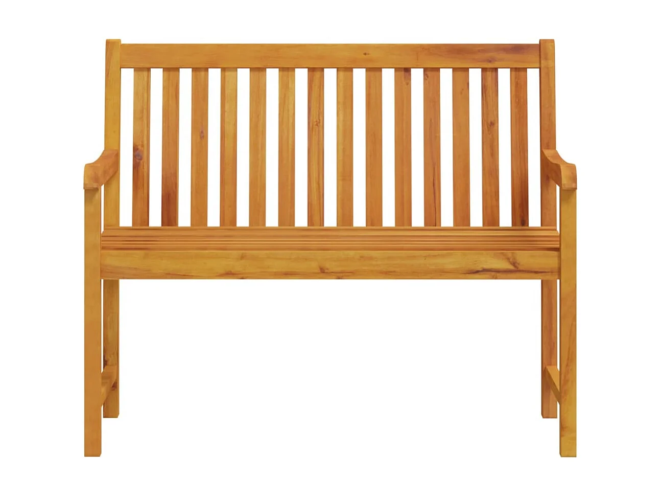 Panca da giardino mobili da giardino per esterni terrazza 110 x 55,5 x 90 cm in legno massello di acacia 02_0011168