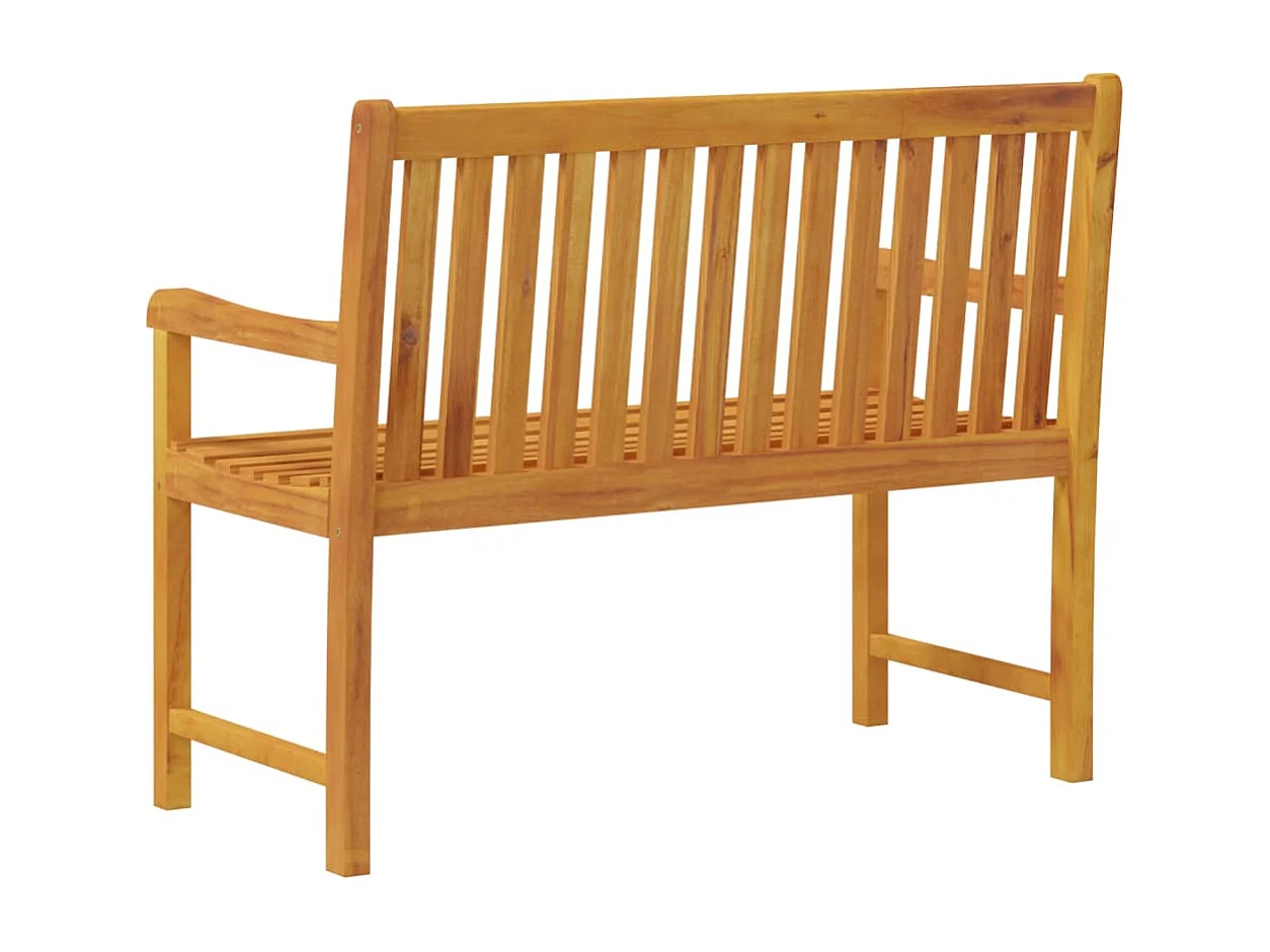 Panca da giardino mobili da giardino per esterni terrazza 110 x 55,5 x 90 cm in legno massello di acacia 02_0011168