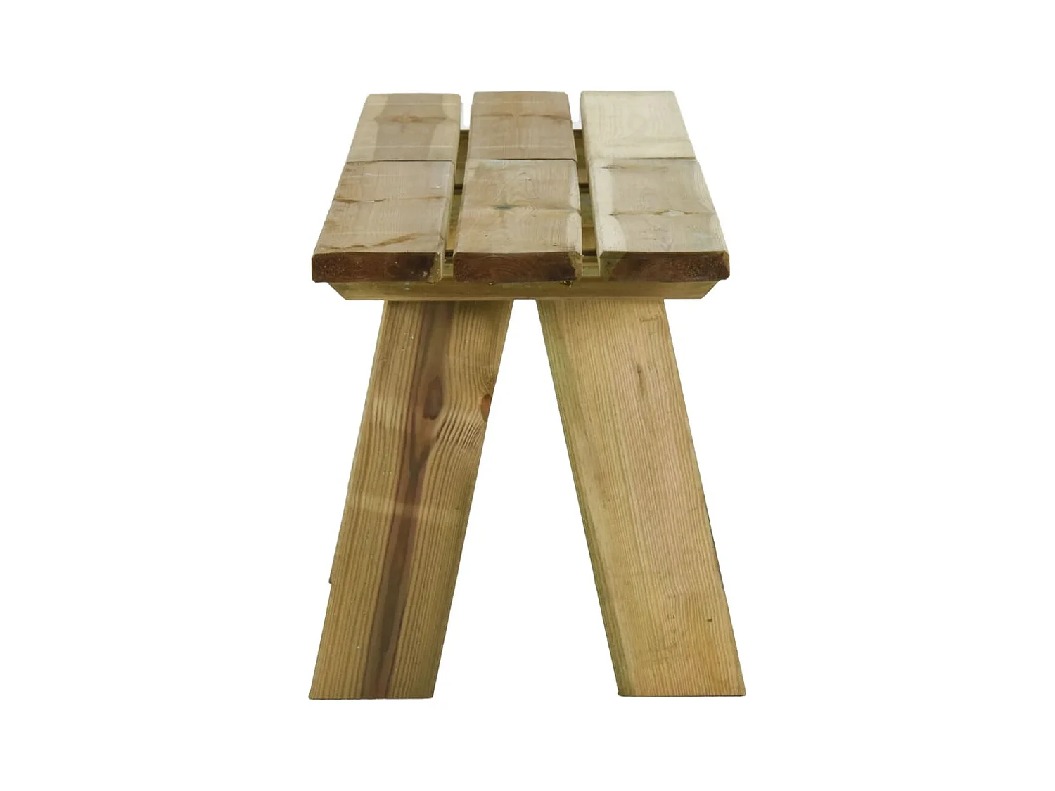 Banc de jardin meuble bois marron 160 x 38 x 45 cm 02_0011265