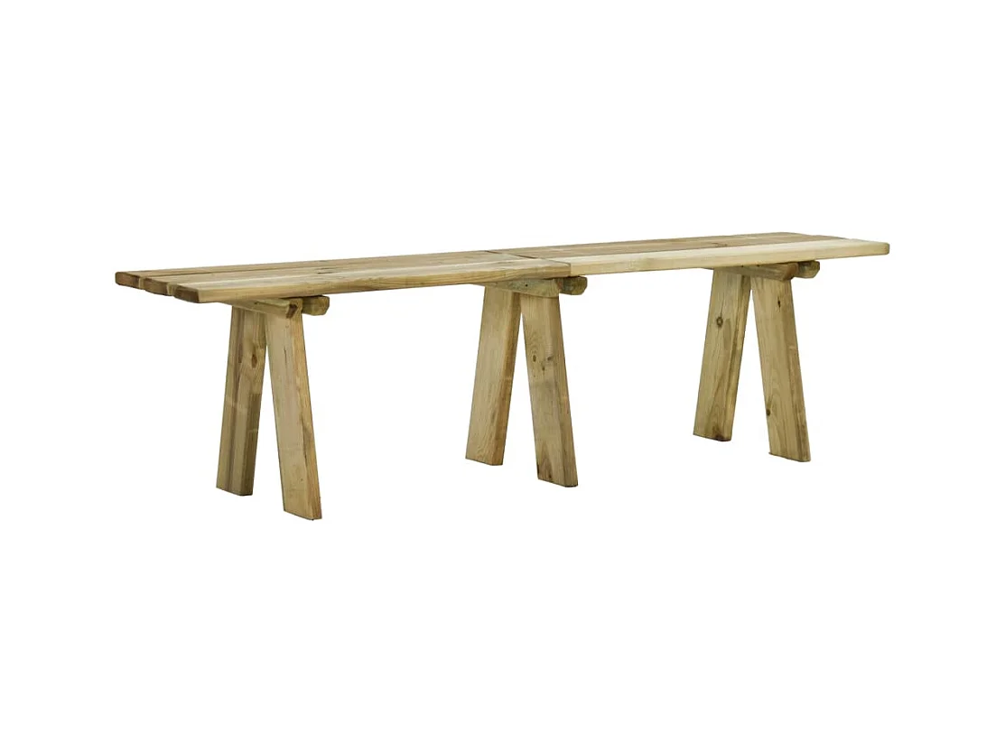 Panca da giardino mobili da giardino per esterni terrazza 160 x 38 x 45 cm legno di pino massiccio impregnato 02_0011265
