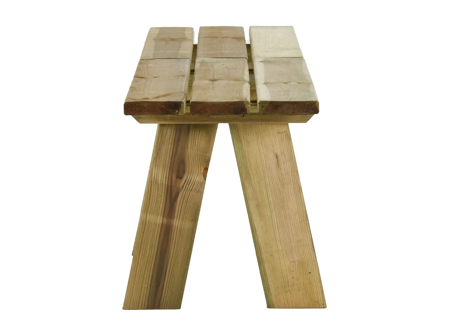 Banco de jardín Muebles de exterior para terraza terraza 160 x 38 x 45 cm madera maciza de pino impregnada 02_0011265