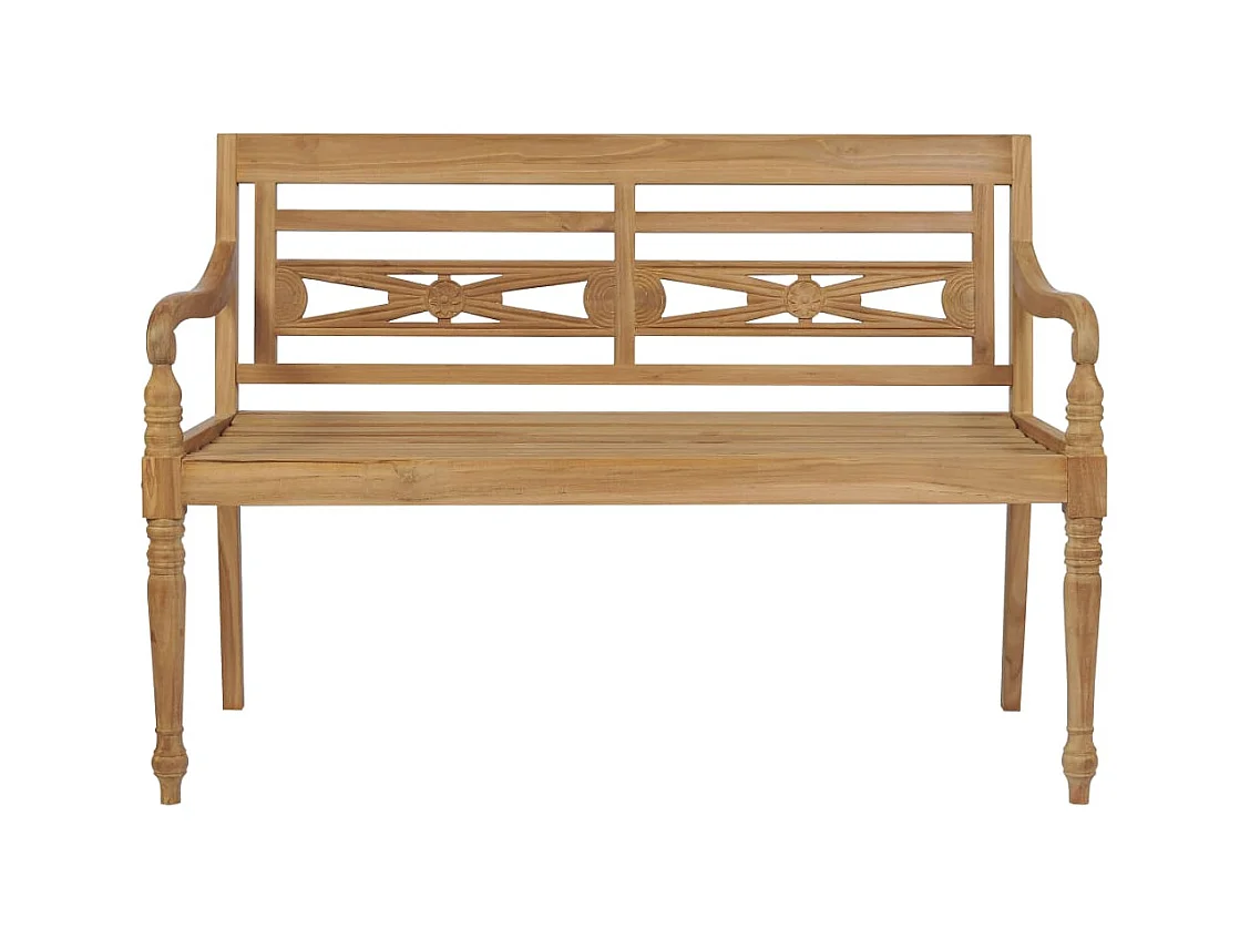 Banc de jardin meuble bois marron 120 x 51.5 x 84 cm 02_0011086