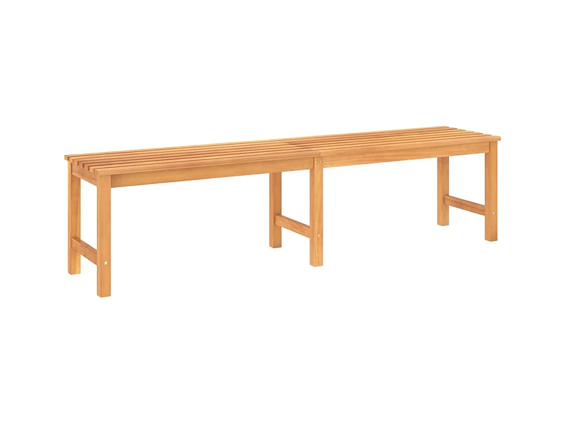 Banc de jardin meuble bois marron 180 x 40 x 45 cm 02_0011273