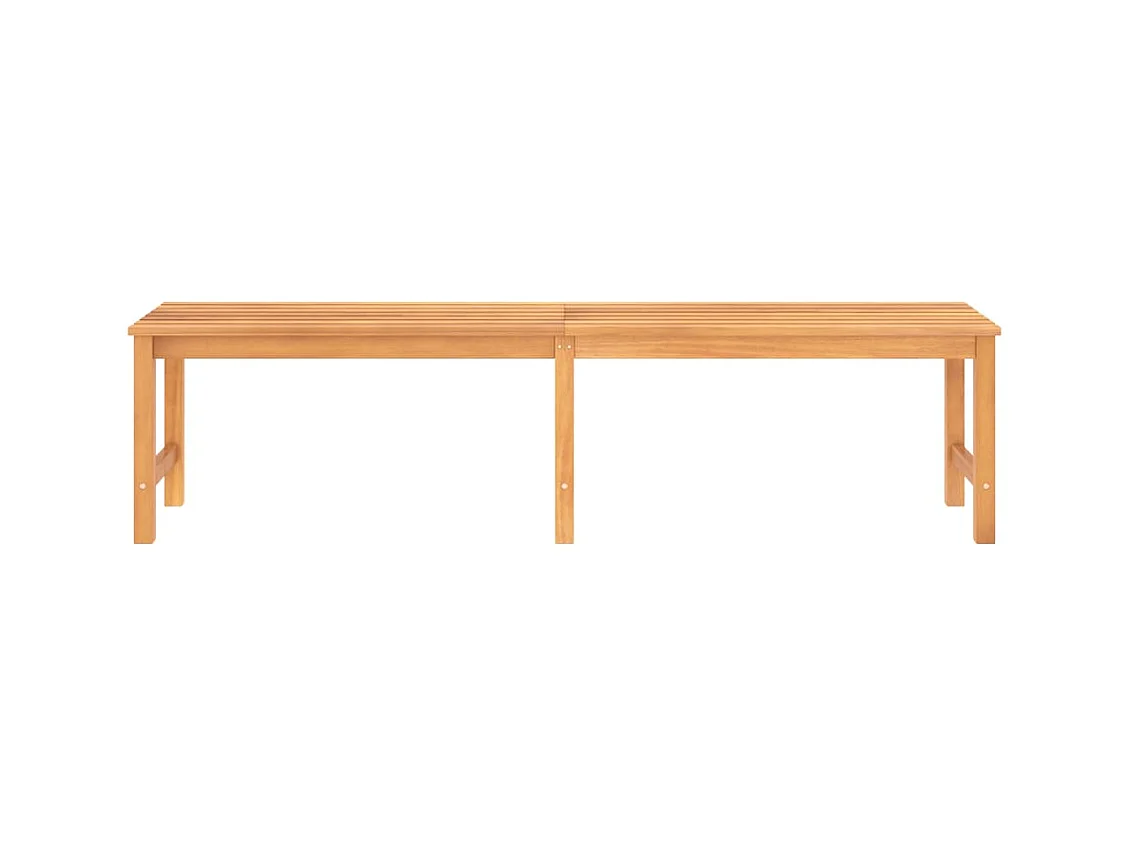 Banc de jardin meuble bois marron 180 x 40 x 45 cm 02_0011273