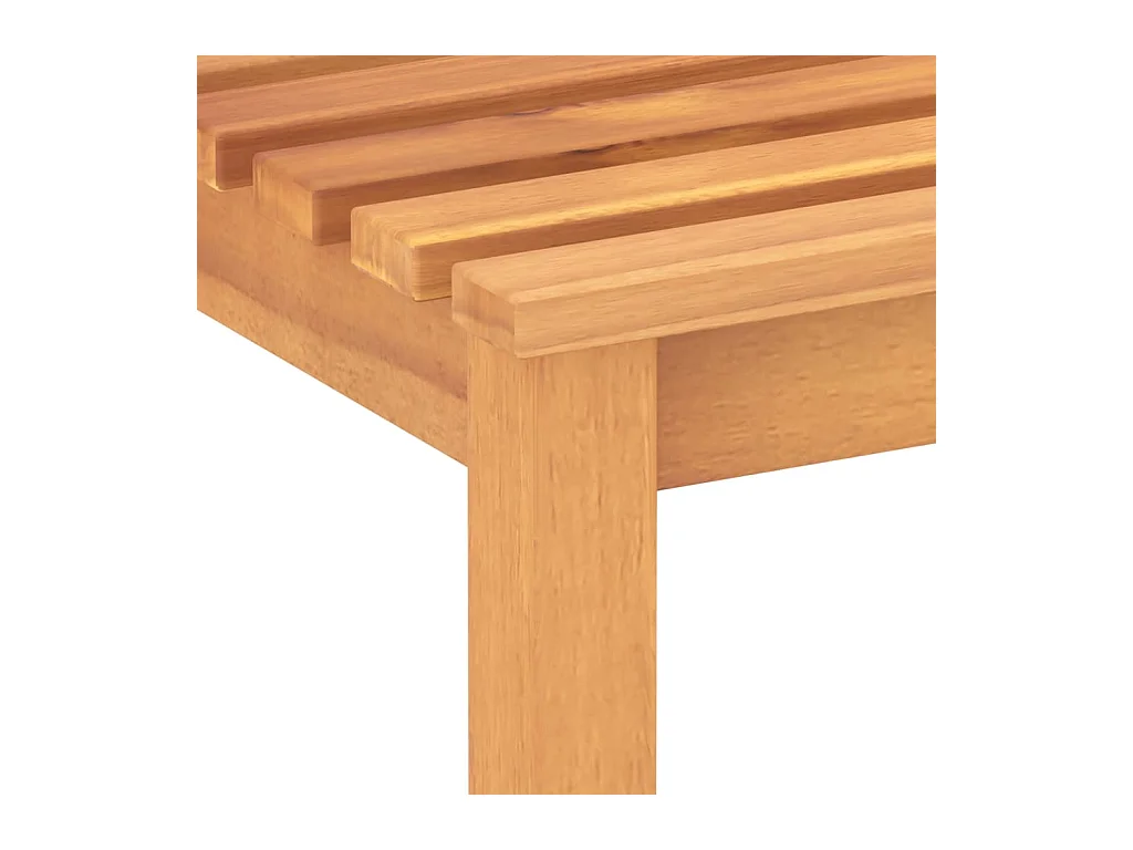 Banc de jardin meuble bois marron 180 x 40 x 45 cm 02_0011273