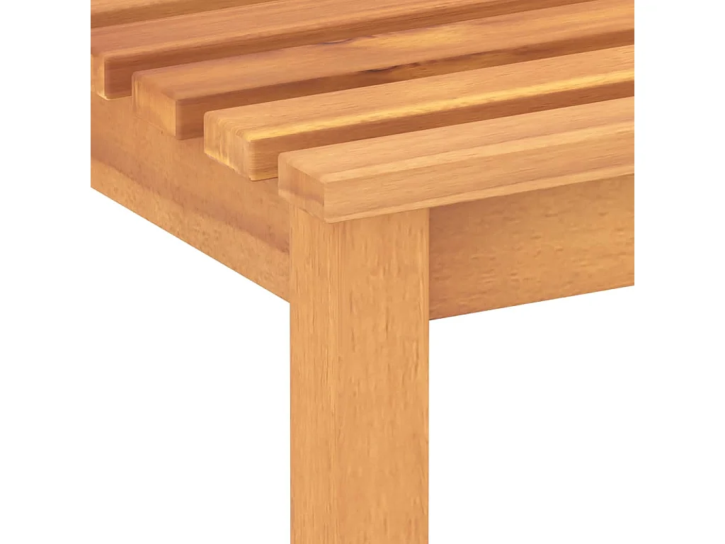 Banc de jardin meuble bois marron 180 x 40 x 45 cm 02_0011273