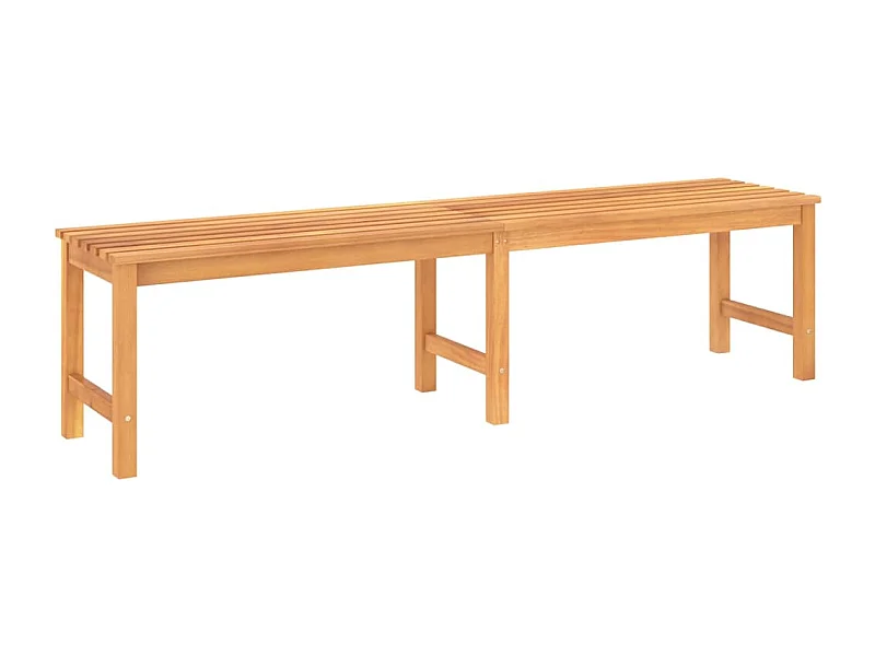 Banc de jardin meuble bois marron 180 x 40 x 45 cm 02_0011273