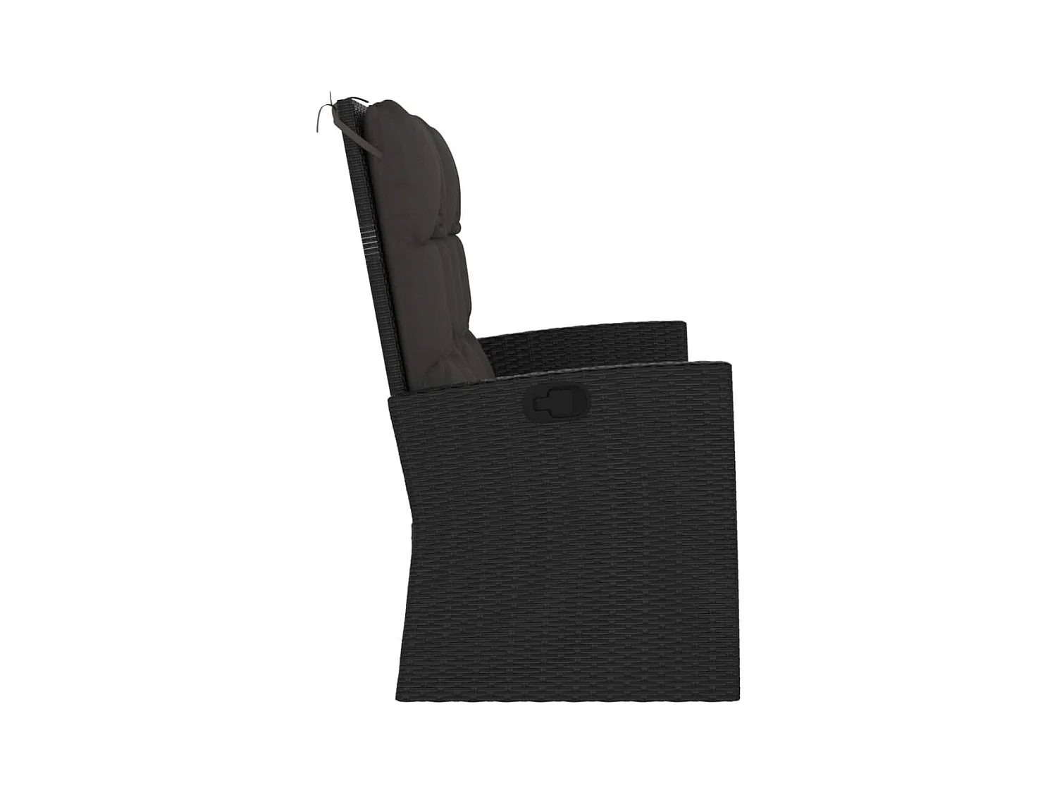 Banc de jardin meuble résine noire 118 x 62 x 95 cm 02_0011739